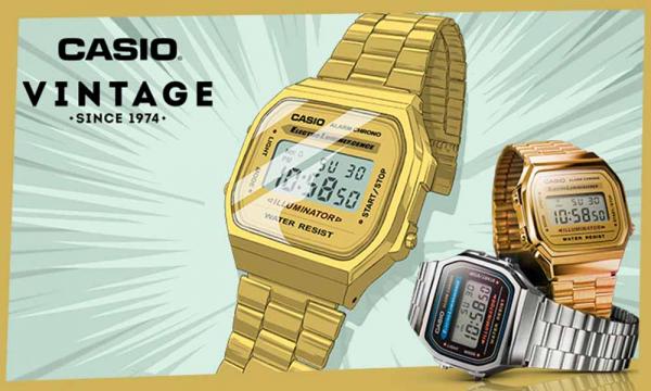 Наручные часы в винтажном ретро-стиле 90-х CASIO VINTAGE аналоговые и цифровые, water resist, мужские и женские.