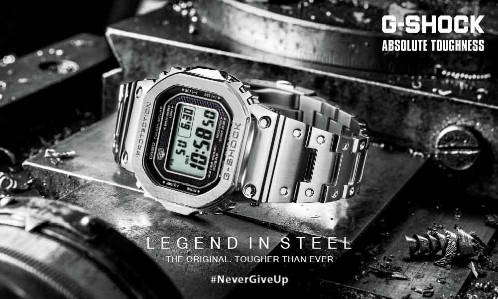 Прямоугольные cпортивные наручные часы CASIO G-SHOCK THE ORIGIN с электронной индикацией, ударопрочные, водонепроницаемые.