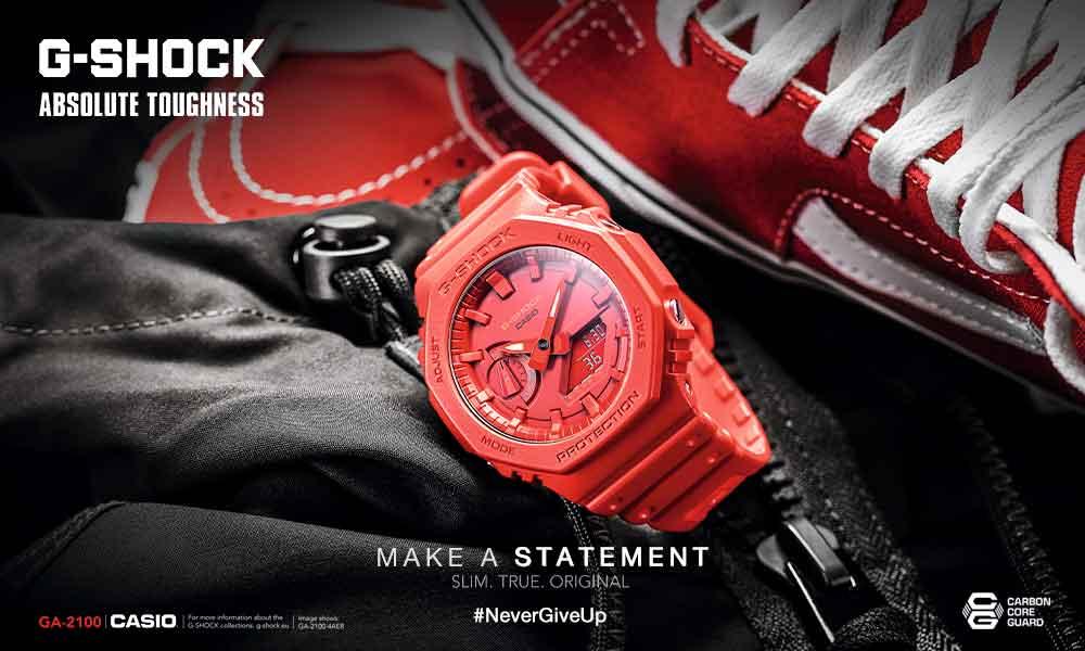 Стильные мужские противоударные кэжуал часы CASIO G-SHOCK CLASSIC разноцветные, с подсветкой, водонепроницаемые.