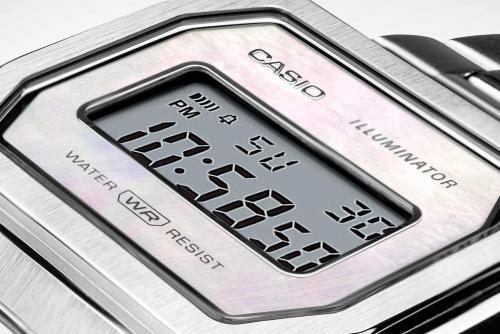 Контрастный монохромный дисплей винтажных часов CASIO VINTAGE A1000D-7EF со светодиодной подcветкой Illuminator.