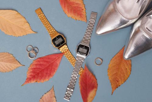 Серия электронных винтажных часов CASIO с гранеными стеклами представлена моделями A159WGED-1EF и A158WEA-1EF.