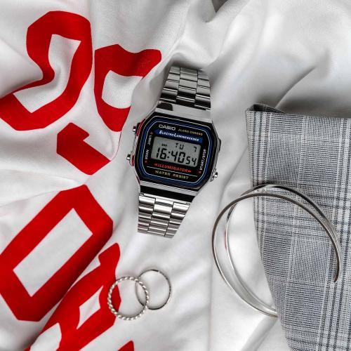 Влюбилась ветренная вечность в мир современный и замерла на миг, цифровые часы CASIO VINTAGE A168WA-1YES.