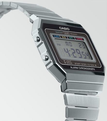 Винтажные часы CASIO VINTAGE A700WE-1AEF выпущены в супертонком эргономичном корпусе, толщиной всего 6 мм.