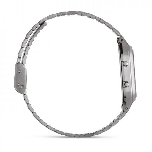 Серый IP grey браслет часов CASIO VINTAGE AQ-230EGG-2AEF выполнен в популярном стиле Oyster из нержавеющей стали.