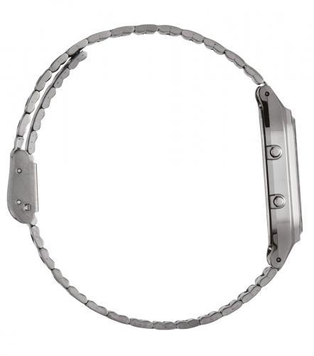 Серый IP grey браслет часов CASIO VINTAGE AQ-230EGG-9AEF выполнен в популярном стиле Oyster из нержавеющей стали.