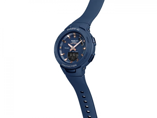 Фитнес-часы CASIO BABY-G BSA-B100-2AER подают звуковой сигнал при длительном отсутствия физической активности.