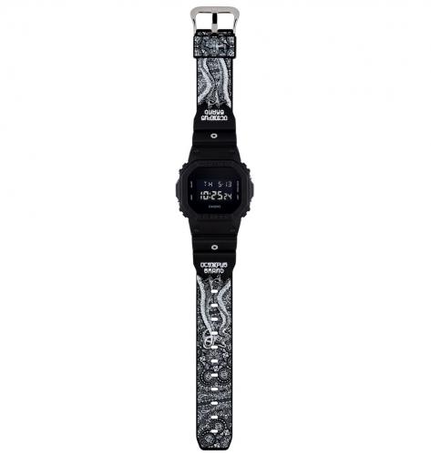 Лимитированные часы DW-5600BBOCT-1ER созданы совместно с итальянским брендом уличной одежды Octopus.
