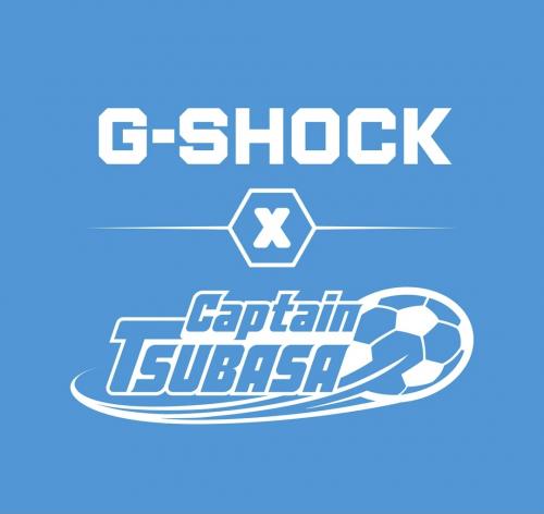 Коллаборация G-SHOCK с аниме-сериалом Captain Tsubasa отмечена логотипами на упаковке часов DW-5600MWCT-7ER.