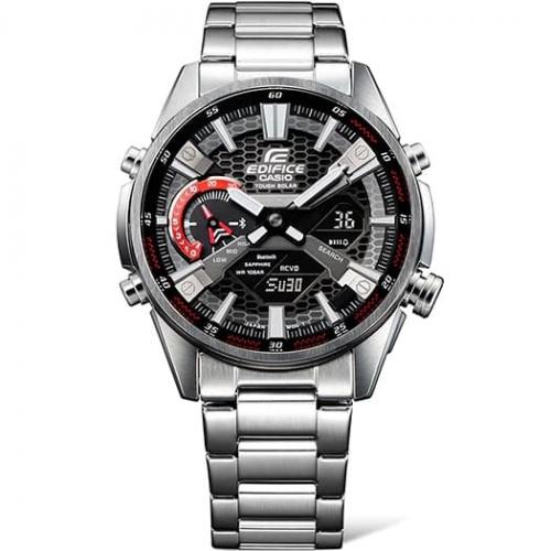 Высокотехнологичные часы CASIO EDIFICE ECB-S100D-1AEF выполнены с динамичным дизайном в стиле элитных спорткаров.