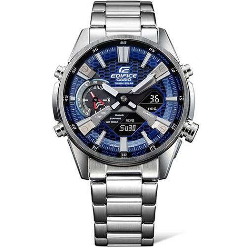 В часах EDIFICE ECB-S100D-2AEF реализована поддержка беспроводной связи Bluetooth с низким энергопотреблением (BLE).