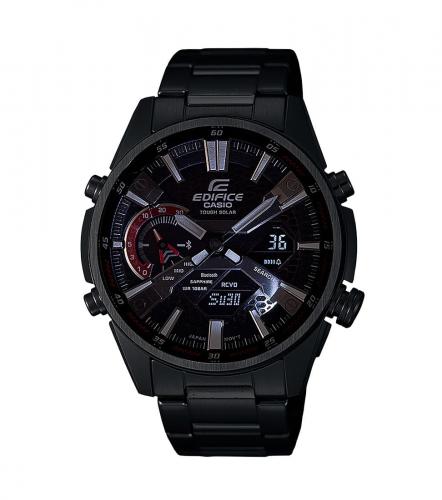 Тонкий спортивный хронограф CASIO EDIFICE ECB-S100DC-2AEF оборудован двойной светодиодной подсветкой Super Illuminator.