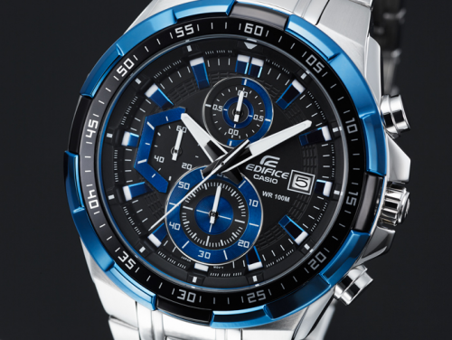 Часы EDIFICE EFR-539D-1A2VUEF получили 3D циферблат с объемными индексами и импульсивными стрелками с Neobrite.