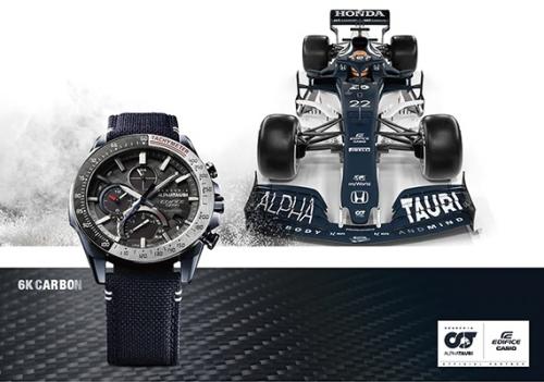 Часы CASIO EDIFICE EQB-1000AT-1AER Second Limited Edition выпущены в коллаборации с гоночной командой Scuderia AlphaTauri F1.
