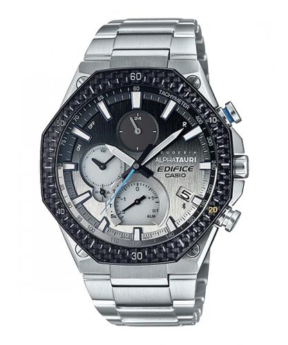 Лимитированные Bluetooth часы slim CASIO EDIFICE EQB-1100AT-2AER Scuderia AlphaTauri 2020 Kvyat & Gasly сапфир, Solar, wr100m.