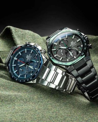 Серия тонких Bluetooth часов EDIFICE EQB-1100 Super Slim Octagon представлена: EQB-1100XDB-2AER и EQB-1100XDC-1AER.