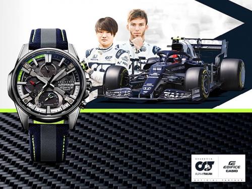 Часы CASIO EDIFICE EQB-1200AT-1AER Third Limited Edition выпущены в сотрудничестве с гоночной командой Scuderia AlphaTauri F1.