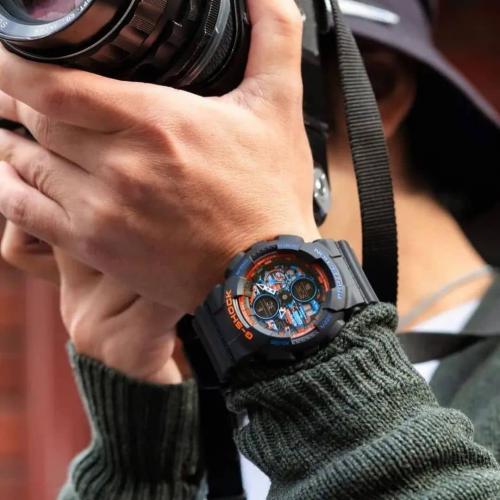 Часы G-SHOCK GA-140CT-1AER защищены от воздействия внешнего магнитного поля благодаря особой конструкции корпуса.
