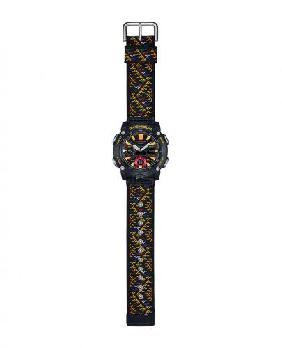 Цветовая палитра лимитированных часов G-SHOCK GA-2000BT-1AER соответствует воде, ветру, огню, дереву и земле.