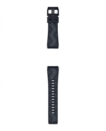 Часы CASIO G-SHOCK GA-2000BT-1AER комплектуются дополнительным черным полимерным ремешком с серым орнаментом.