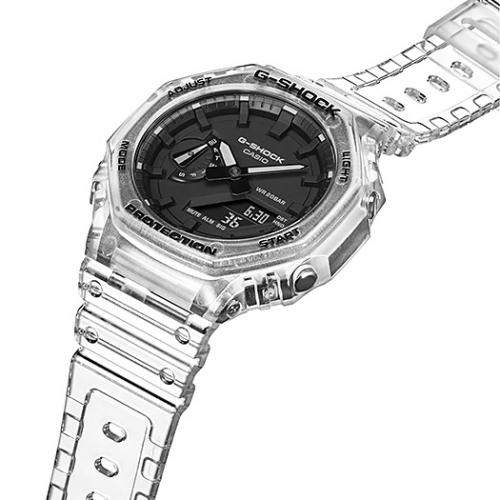 Карбоновые часы CASIO G-SHOCK GA-2100SKE-7AER воспроизводят полюбившийся многим восьмиугольный Octagon дизайн.