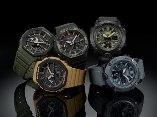 Часы G-SHOCK Street Utility, вдохновленные милитари стилем, представлены сериями часов из карбона: GA-2110, GA-2100 и GA-2000.