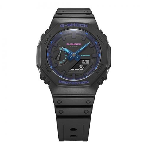 Путешествуйте в новые миры с часами G-SHOCK GA-2100VB-1AER, переосмыслеными для виртуальной реальности.