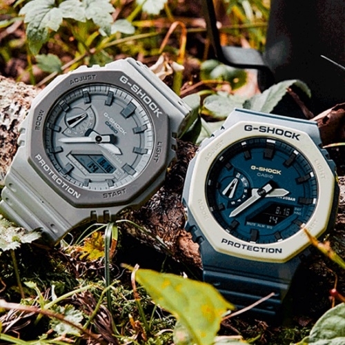 Серия часов G-SHOCK GA-2110ET «Earth Color Tone» представлена двумя моделями: GA-2110ET-8AER и GA-2110ET-2AER.