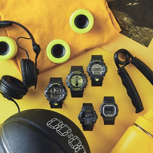Серия часов G-SHOCK «Digital Camouflage» представлена пятью моделями с узорами цифрового камуфляжа на циферблате.