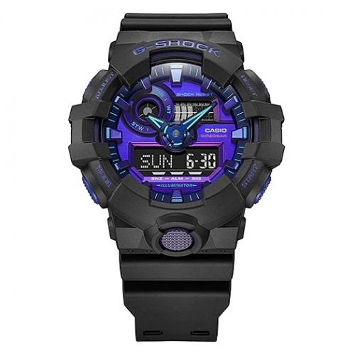 Путешествуйте в новые миры с часами G-SHOCK GA-700VB-1AER, переосмыслеными для виртуальной реальности.