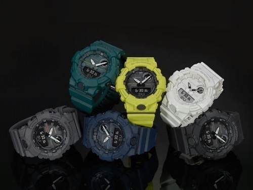 Серия фитнес-часов CASIO G-SHOCK GBA-800 с шагомером и связью со смартфоном посредством Bluetooth-соединения.