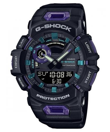 Ударопрочные фитнес-часы CASIO G-SHOCK GBA-900-1A6ER черные, Step Tracker, Bluetooth, счетчик калорий, Life Log, Ana-Digi.