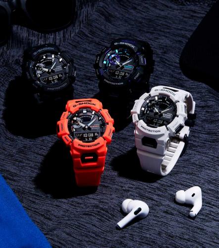 Серия фитнес часов для занятий спортом CASIO G-SHOCK GBA-900: GBA-900-1AER, GBA-900-4AER, GBA-900-1A6ER, GBA-900-7AER.