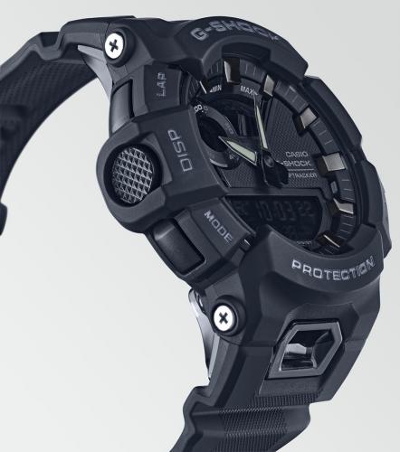 При подключении к GPS смартфона через Bluetooth® часы G-SHOCK GBA-900-1AER могут измерять пройденное расстояние.
