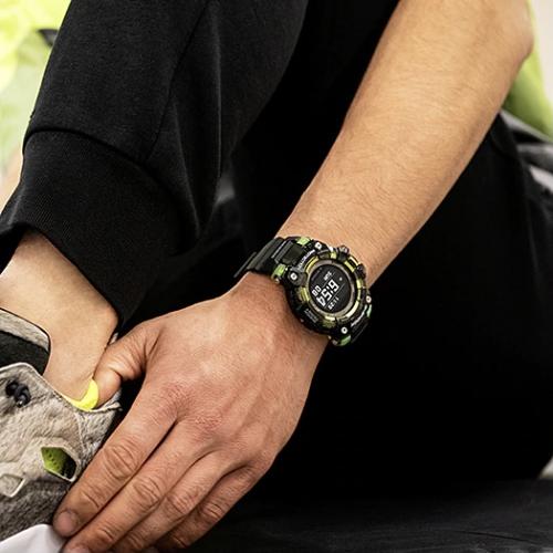 Ударопрочные фитнес-часы CASIO G-SHOCK GBD-100SM-1ER позволяют просматривать прогресс тренировочных циклов.