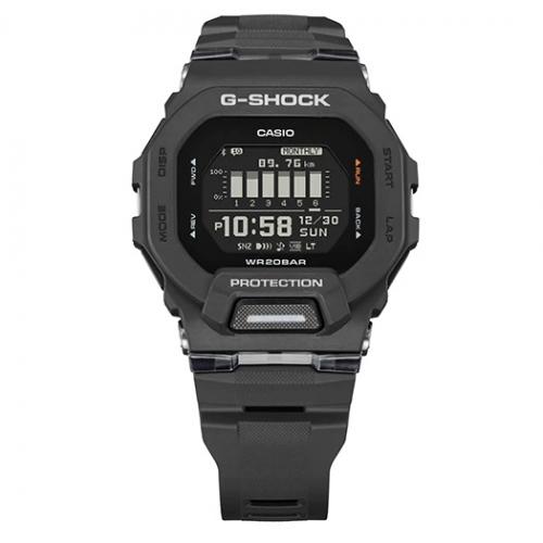 Фитнес часы CASIO GBD-200-1ER - первая модель G-SQUAD в квадратном корпусе с культовым восьмиугольным безелем.