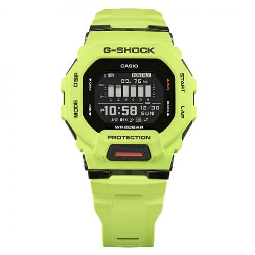 Фитнес часы CASIO GBD-200-9ER - первая модель G-SQUAD в квадратном корпусе с культовым восьмиугольным безелем.
