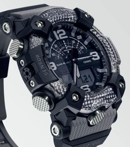 Противоударные часы G-SHOCK GG-B100-8AER MUDMASTER с Bluetooth оснащены 4-мя датчиками и данными: восход/закат Солнца.