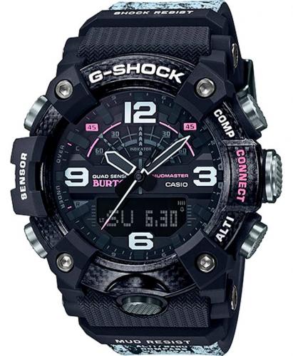 Лимитированные грязезащитные часы CASIO G-SHOCK GG-B100BTN-1AER Mudmaster Burton снежный камуфляж, шагомер, Bluetooth.