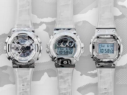 Серия часов G-SHOCK «Skeleton Camouflage Metal» представлена 3 моделями: GM-110SCM-1A, GM-5600SCM-1 и GM-6900SCM-1.