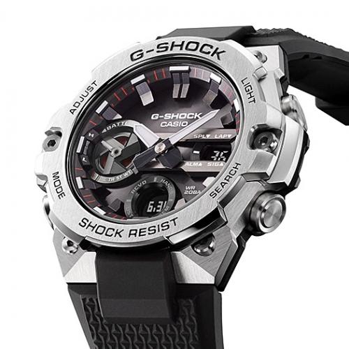 Часы CASIO G-SHOCK GST-B400-1AER с технологией солнечного питания и индикатором уровня заряда аккумулятора.