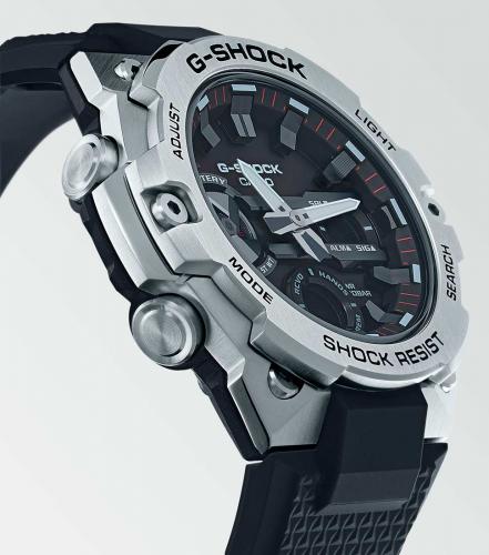 Bluetooth® позволяет подключать часы G-SHOCK GST-B400-1AER к смартфону, обеспечивая доступ ко многим функциям.