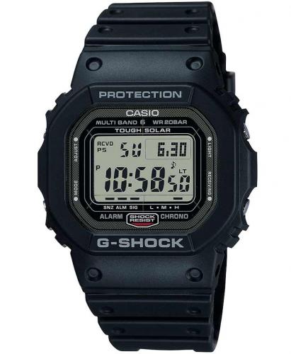 Прямоугольные ударопрочные часы CASIO G-SHOCK GW-5000U-1ER с внутренним стальным корпусом, Solar, Multi Band 6, LED, WR200m.