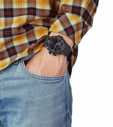 Часы GW-9400-1BER Rangeman защищены от пыли и грязи, а также рассчитаны на работу при низких температурах (до -10°С).