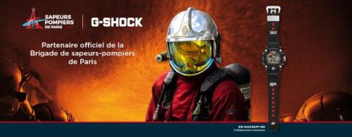 Часы G-SHOCK GW-9400BSPP-1ER Limited в коллаборации с пожарной бригадой Парижа «Brigade des sapeurs-pompiers de Paris».
