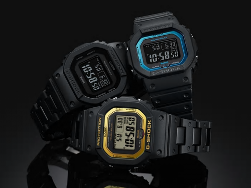 Серия черных часов с Bluetooth G-SHOCK GW-B5600 представлена 3 моделями: GW-B5600BC-1B, GW-B5600BC-1ER, GW-B5600-2ER.