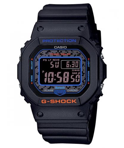 Прямоугольные ударопрочные часы CASIO G-SHOCK GW-B5600CT-1ER «Dazzling Night» City Camouflage Bluetooth Solar Multi Band 200m.