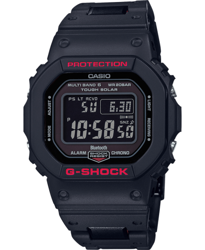 Прямоугольные противоударные часы CASIO G-SHOCK GW-B5600HR-1ER Heritage Red Solar композитный браслет Bluetooth Multi Band.