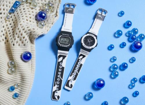 Часы G-SHOCK GW-M5610K-1JR & BABY-G BGA-2700K-1AJR бело-черного цвета, посвященные сотрудничеству с ICERC.