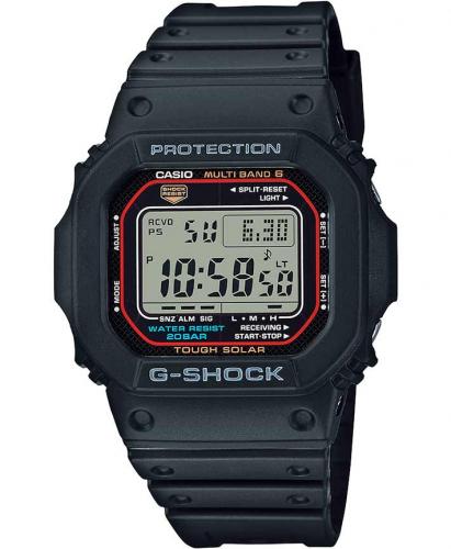 Прямоугольные ударопрочные часы CASIO G-SHOCK GW-M5610U-1ER с новым модулем 3495, Solar, Multi Band 6, LED, WR200M, digital.