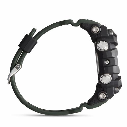 Крупный герметичный корпус эффективно защищает механизм часов G-SHOCK GWG-100-1A3ER MUDMASTER от пыли и грязи.